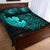 Viking Quilt Bed Set - Fenrir Viking 3D Tattoo - Cyan Version Quilt Bed Set RLT12 - Wonder Print Shop