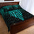 Viking Quilt Bed Set - Eye of Odin - Cyan Version Quilt Bed Set RLT12 - Wonder Print Shop