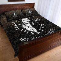 Wonder Print Shop Quilt Bed Set - Odin God Of War and Death Quilt Bed Set RLT12 - Wonder Print Shop