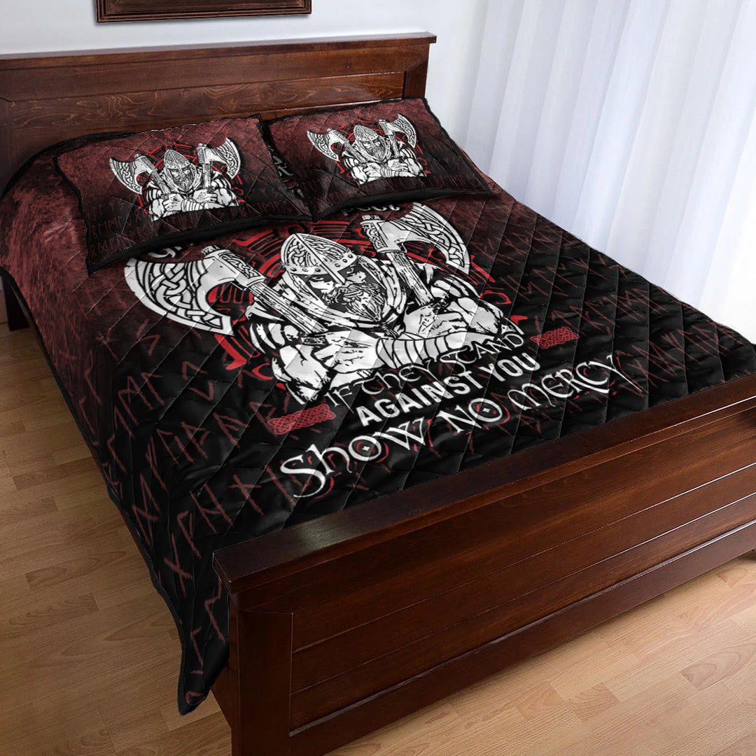 Wonder Print Shop Quilt Bed Set - Against You Show No Mercy Quilt Bed Set RLT12 - Wonder Print Shop
