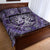 Viking Quilt Bed Set - Tree Of Life with Triquetra Amethyst and Silver Quilt Bed Set RLT12 - Wonder Print Shop
