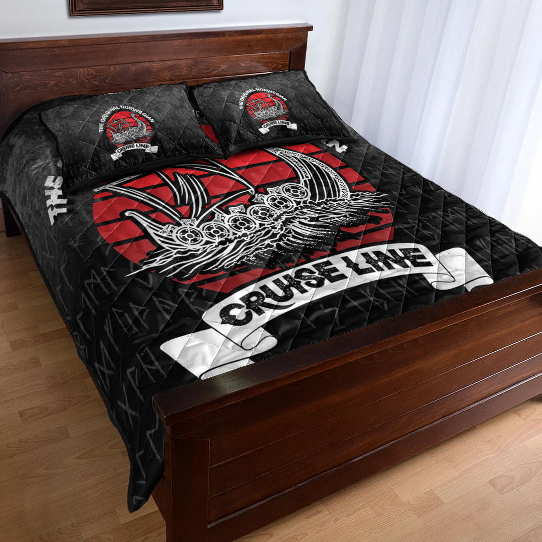 Viking Quilt Bed Set - The Original Norwegian Cruise Line Quilt Bed Set RLT12 - Wonder Print Shop