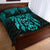 Viking Quilt Bed Set - Viking God Odin Allfather In Asgard Raven God - Cyan Version Quilt Bed Set RLT12 - Wonder Print Shop