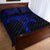 Viking Quilt Bed Set - Raven Vegvisir Tattoo - Blue Version Quilt Bed Set RLT12 - Wonder Print Shop