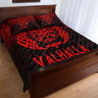 Wonder Print Shop Quilt Bed Set - Victory or Valhalla - Red Version Quilt Bed Set RLT12 - Wonder Print Shop
