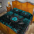 Viking Quilt Bed Set - Ragnar Lothbrok - Ragnar Lodbrok - Viking Warrior - Cyan Version Quilt Bed Set RLT12 - Wonder Print Shop