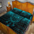 Viking Quilt Bed Set - Viking Odin Allfather In Asgard - Cyan Version Quilt Bed Set RLT12 - Wonder Print Shop