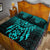 Viking Quilt Bed Set - Viking God Odin Allfather In Asgard Raven God - Cyan Version Quilt Bed Set RLT12 - Wonder Print Shop