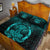 Viking Quilt Bed Set - Vikings Ravens Mjolnir - Cyan Version Quilt Bed Set RLT12 - Wonder Print Shop