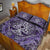 Viking Quilt Bed Set - Tree Of Life with Triquetra Amethyst and Silver Quilt Bed Set RLT12 - Wonder Print Shop