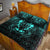 Viking Quilt Bed Set - Nordic Warrior Valhalla Norse - Cyan Version Quilt Bed Set RLT12 - Wonder Print Shop