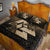 Viking Quilt Bed Set - Huginn Muninn Ravens from Odin Viking - Gold Version Quilt Bed Set RLT12 - Wonder Print Shop