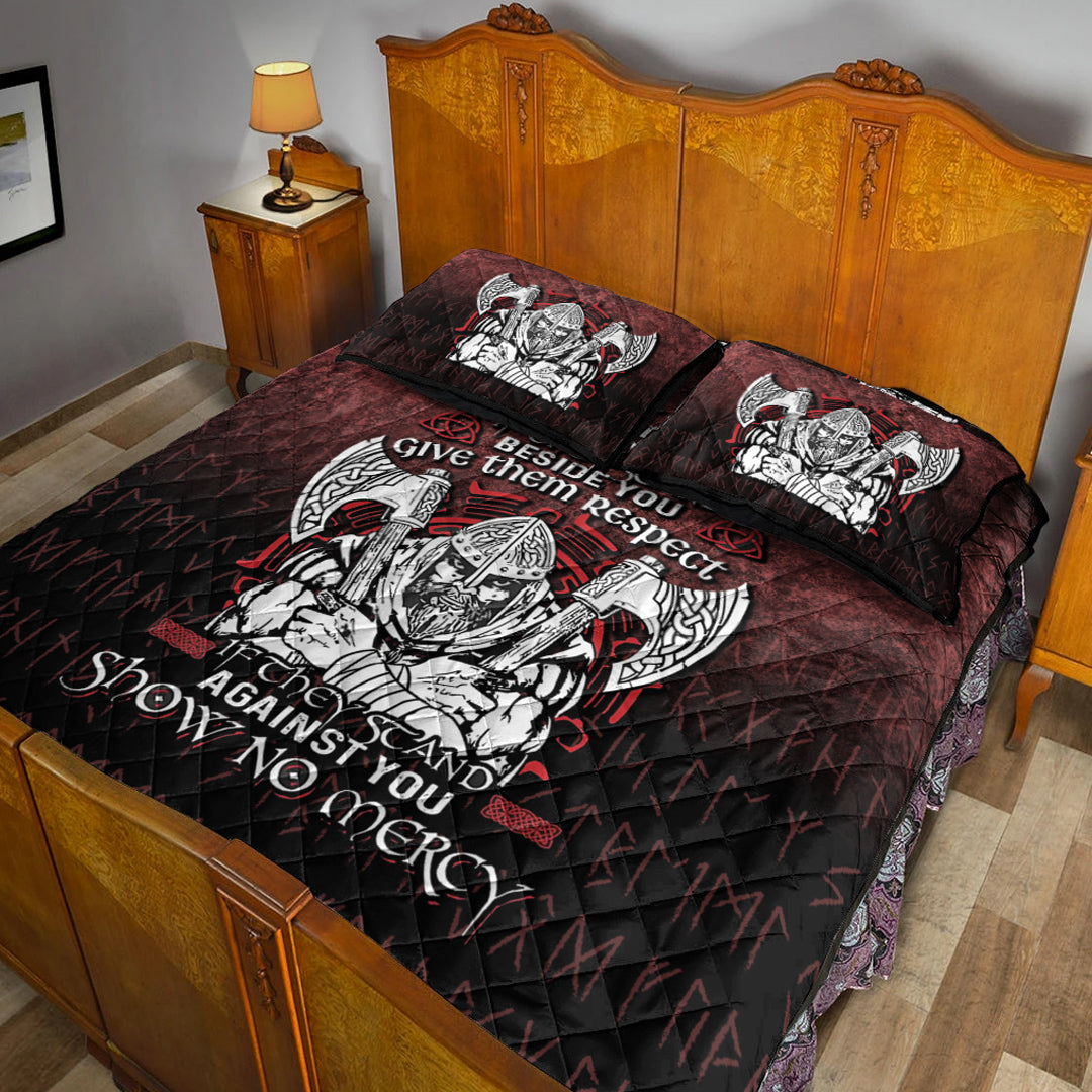 Wonder Print Shop Quilt Bed Set - Against You Show No Mercy Quilt Bed Set RLT12 - Wonder Print Shop