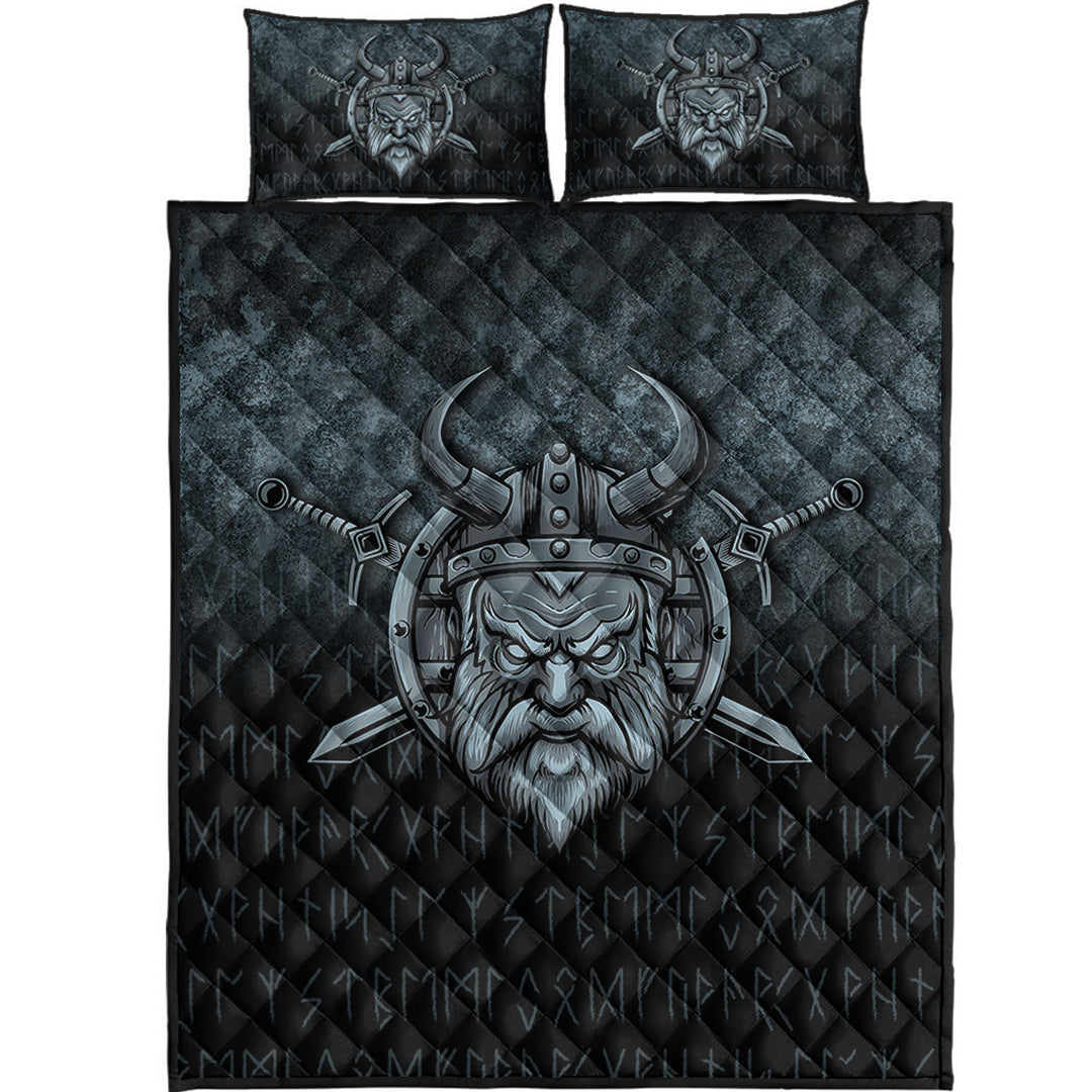Wonder Print Shop Quilt Bed Set - Victory or Valhalla Warrior Quilt Bed Set RLT12 - Wonder Print Shop