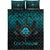 Viking Quilt Bed Set - Ragnar Lothbrok - Ragnar Lodbrok - Viking Warrior - Cyan Version Quilt Bed Set RLT12 - Wonder Print Shop