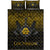 Viking Quilt Bed Set - Ragnar Lothbrok - Ragnar Lodbrok - Viking Warrior - Gold Version Quilt Bed Set RLT12 - Wonder Print Shop