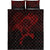 Viking Quilt Bed Set - Raven Vegvisir Tattoo - Red Version Quilt Bed Set RLT12 - Wonder Print Shop