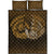 Viking Quilt Bed Set - Ragnarok Huginn Muninn - Gold Version Quilt Bed Set RLT12 - Wonder Print Shop