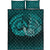 Viking Quilt Bed Set - Ragnarok Huginn Muninn - Cyan Version Quilt Bed Set RLT12 - Wonder Print Shop