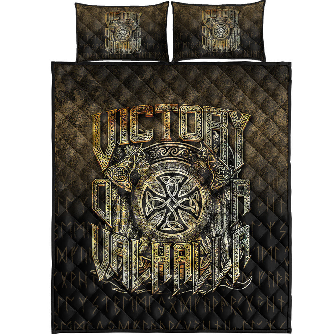 Wonder Print Shop Quilt Bed Set - Victory or Valhalla Quilt Bed Set RLT12 - Wonder Print Shop