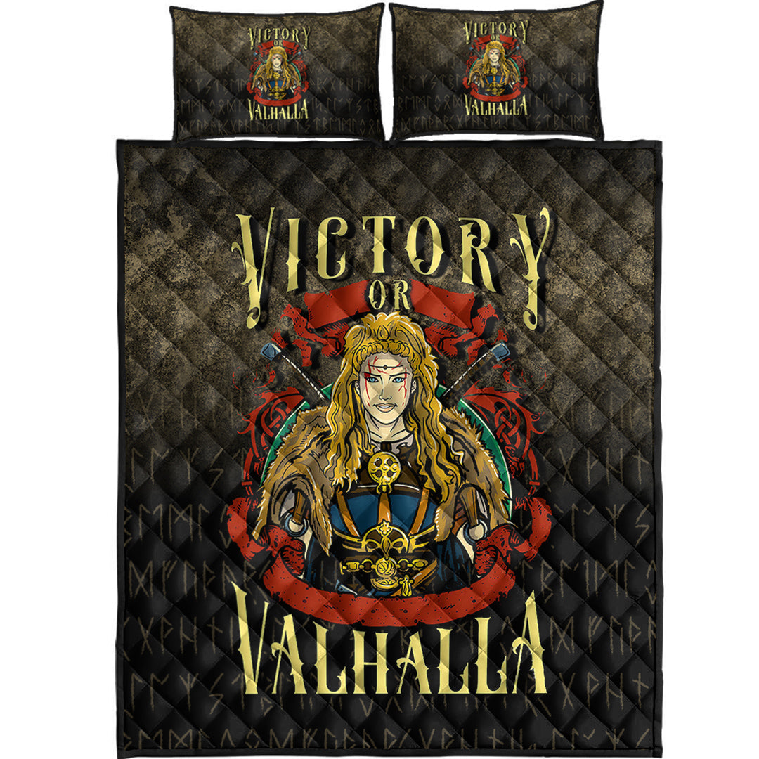 Wonder Print Shop Quilt Bed Set - Victory or Valhalla Quilt Bed Set RLT12 - Wonder Print Shop