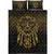 Viking Quilt Bed Set - Viking God Odin Allfather In Asgard Raven God - Gold Version Quilt Bed Set RLT12 - Wonder Print Shop