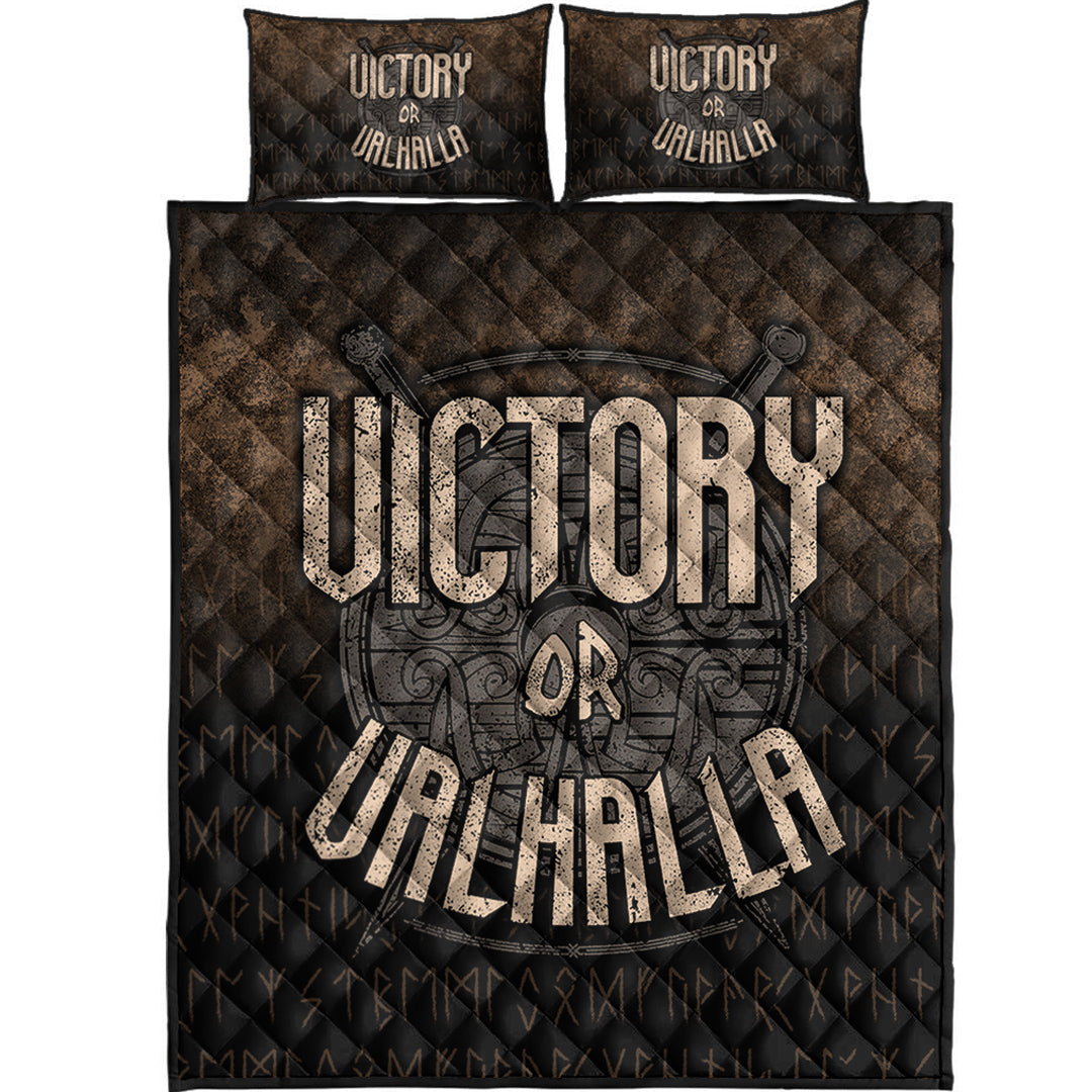 Wonder Print Shop Quilt Bed Set - Victory or Valhalla Quilt Bed Set RLT12 - Wonder Print Shop