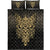 Viking Quilt Bed Set - Odin The Allfather Asgard God and Chief Of Aesir - Gold Version Quilt Bed Set RLT12 - Wonder Print Shop