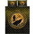 Viking Quilt Bed Set - Vikings Huginn Muninn Odin Ravens - Gold Version Quilt Bed Set RLT12 - Wonder Print Shop