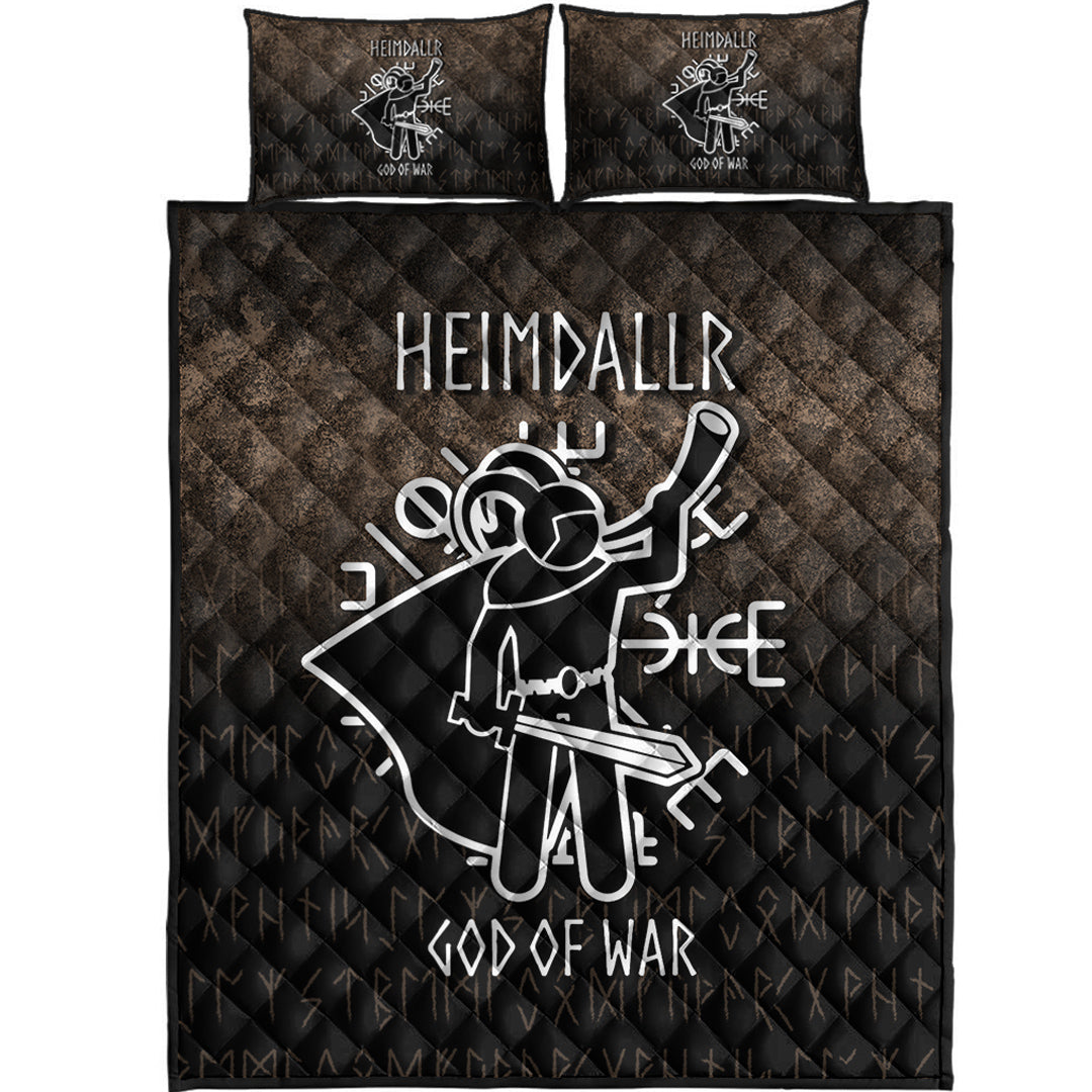 Wonder Print Shop Quilt Bed Set - Heimdallr God Of War Quilt Bed Set RLT12 - Wonder Print Shop