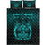 Viking Quilt Bed Set - Vikings Ravens Mjolnir - Cyan Version Quilt Bed Set RLT12 - Wonder Print Shop