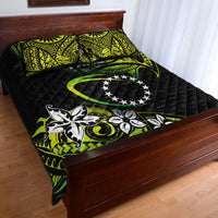 TE INUINU FAMZ Cook Islands Rugby Quilt Bed Set Unique Vibes Green LT8 - Wonder Print Shop