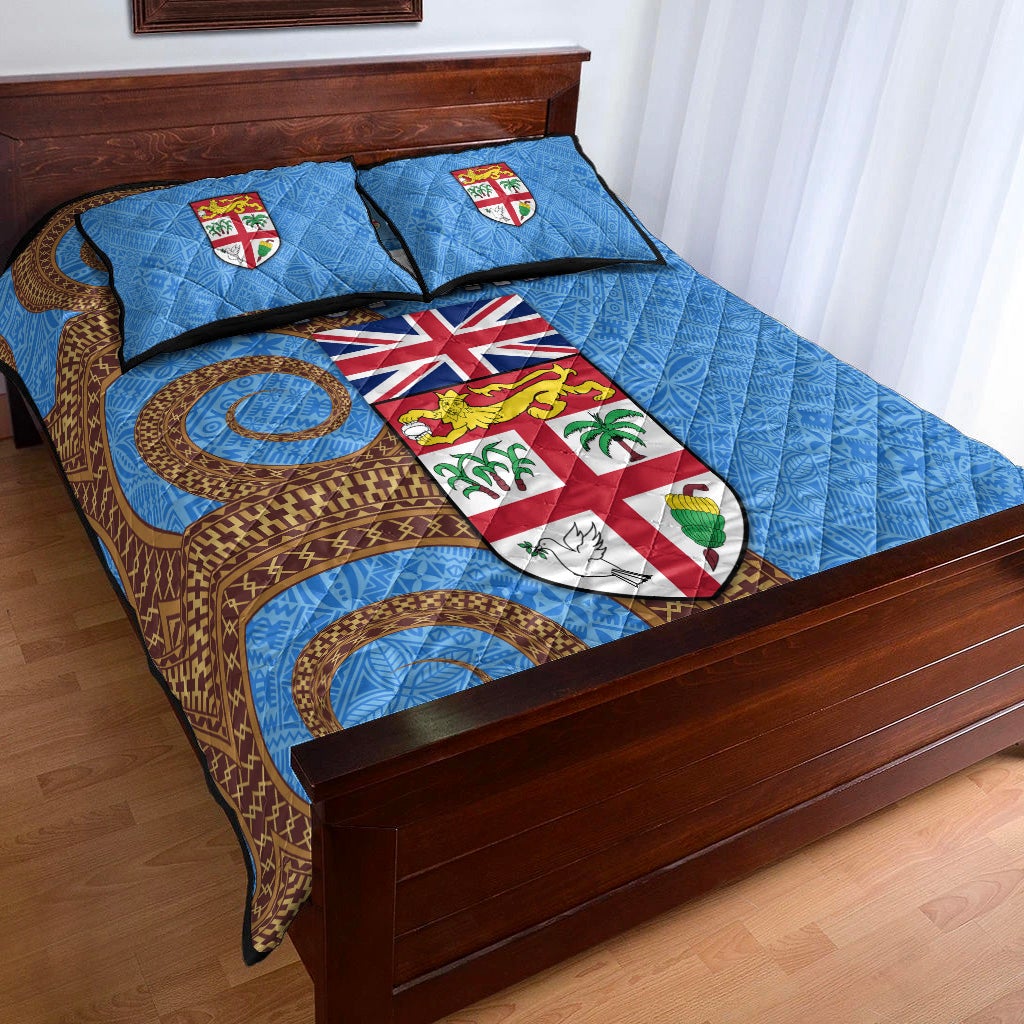 Fiji Day Quilt Bed Set Independence Anniversary Simple Style LT8 - Wonder Print Shop