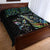 New Zealand Haka Rugby Maori Quilt Bed Set Silver Fern Vibes Paua Shell LT8 - Wonder Print Shop
