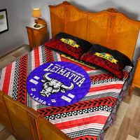 Mate Ma'a Tonga Quilt Bed Set Leimatu'a Bulls Creative Style Red NO.1 LT8 - Wonder Print Shop