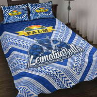 Mate Ma'a Tonga Quilt Bed Set Leimatu'a Bulls Creative Style Blue LT8 - Wonder Print Shop