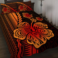Polynesian Hibiscus Quilt Bed Set Hawaiian Style No.1 LT6 - Wonder Print Shop