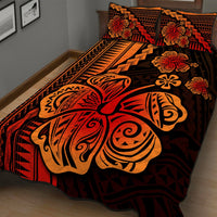 Polynesian Hibiscus Quilt Bed Set Hawaiian Style No.1 LT6 - Wonder Print Shop