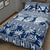 Polynesian Quilt Bed Set - Hibiscus Tropical Leaves Pattern - Wonder Print Shop