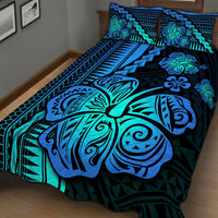 Polynesian Hibiscus Quilt Bed Set Hawaiian Style No.2 LT6 - Wonder Print Shop