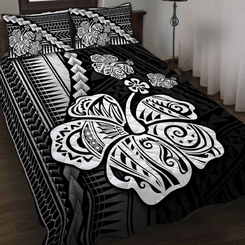 Polynesian Hibiscus Quilt Bed Set Hawaiian Style No.4 LT6 - Wonder Print Shop