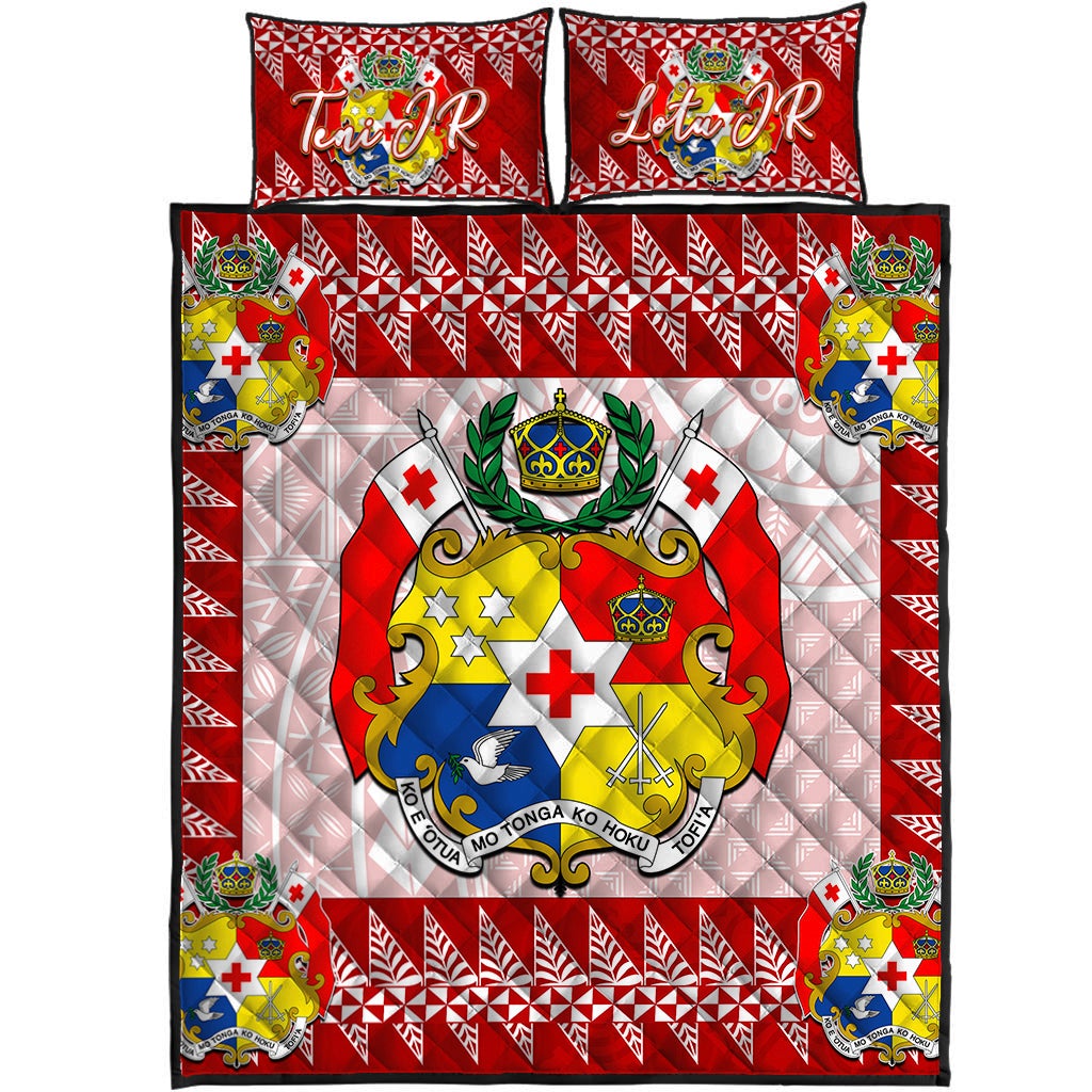 Tonga Quilt Bed Set Red Style Teni JR and Lotu JR LT6 - Wonder Print Shop