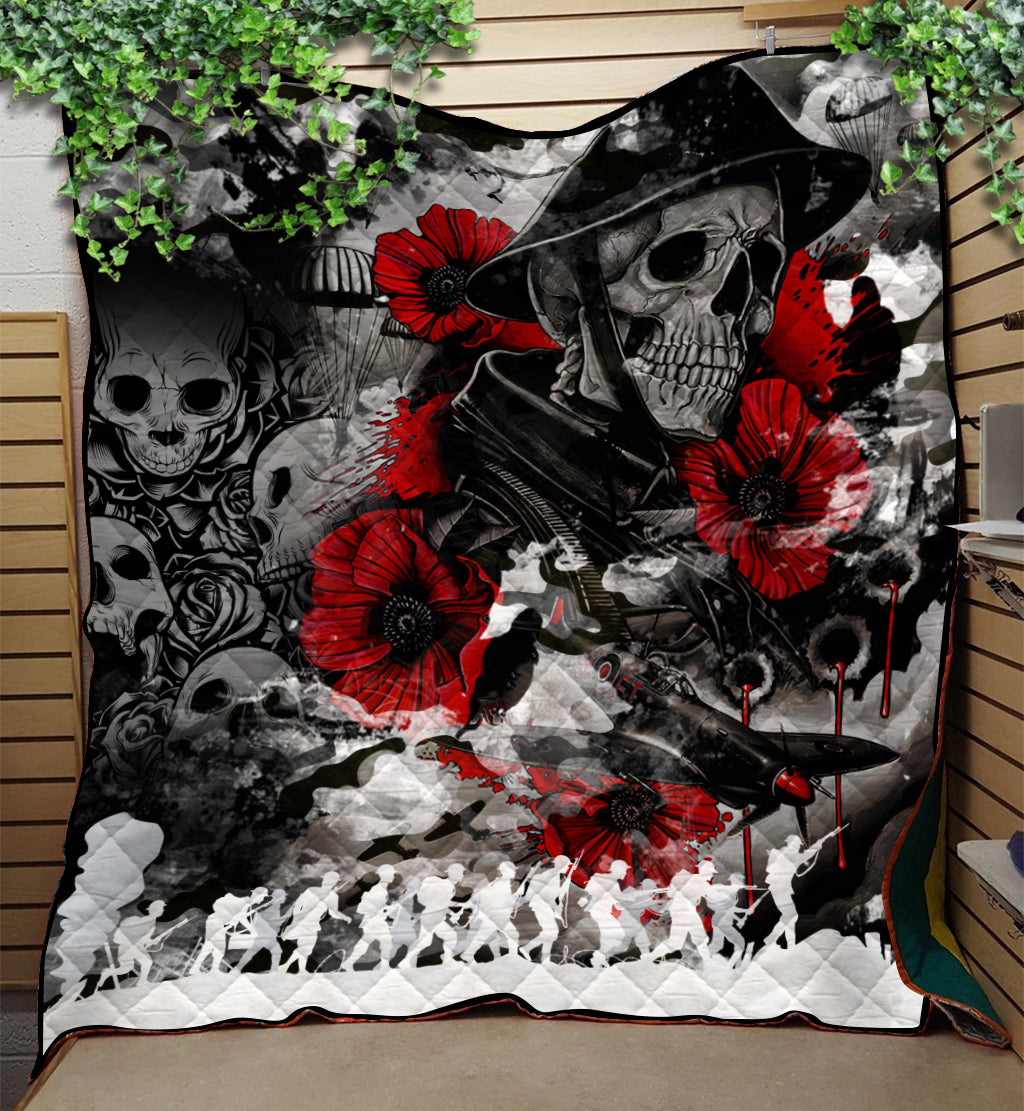Skull Camo - U.S Army Undying Love For The Motherland Quilt LT2 - Wonder Print Shop