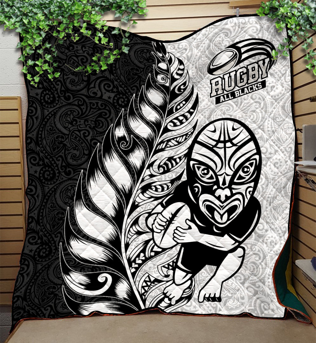 New Zealand Maori All Black Rugby Quilt LT2 - Wonder Print Shop