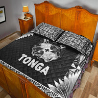 Tonga Coat Of Arms Quilt Bed Set Simplified Version Black LT8 - Wonder Print Shop