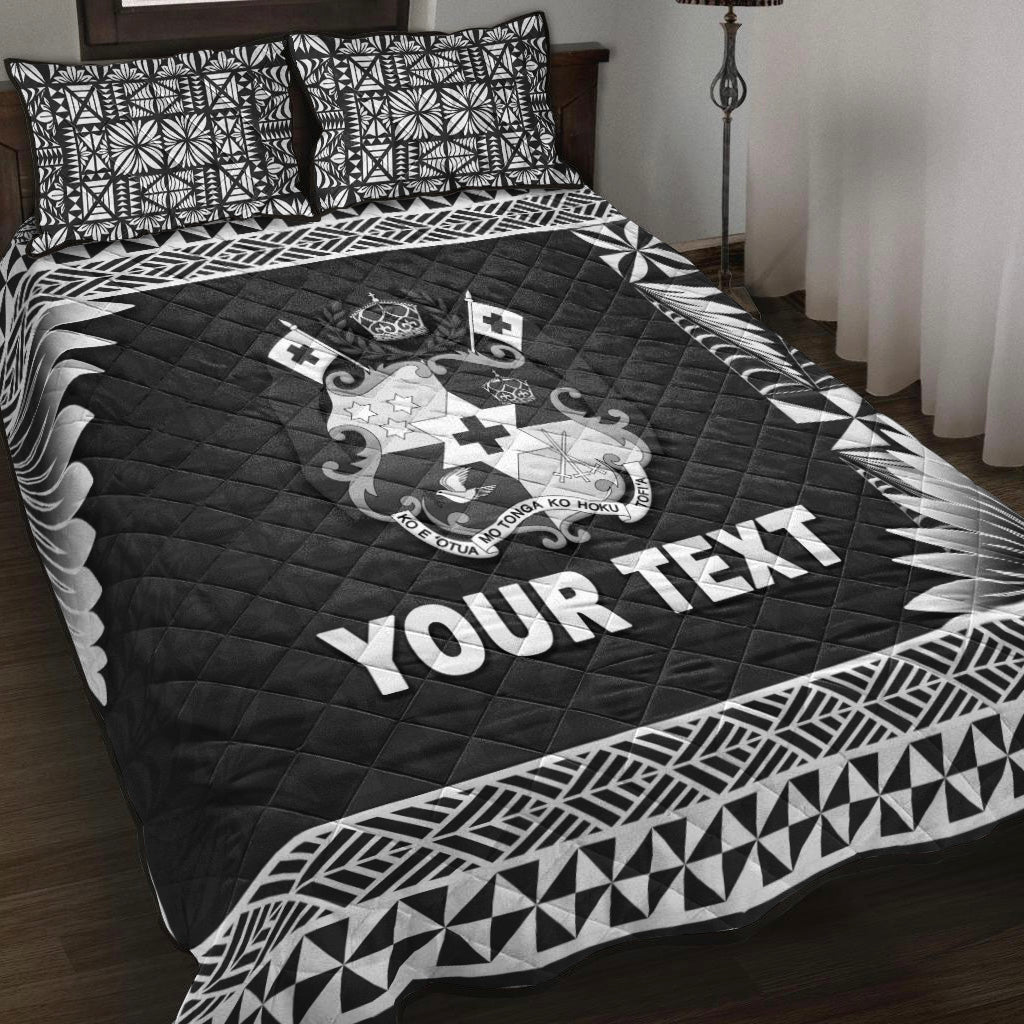 custom-personalised-tonga-coat-of-arms-quilt-bed-set-simplified-version-black