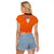 Netherlands Football Raglan Cropped T Shirt 2022 Soccer World Cup Oranje Champions LT13 - Wonder Print Shop