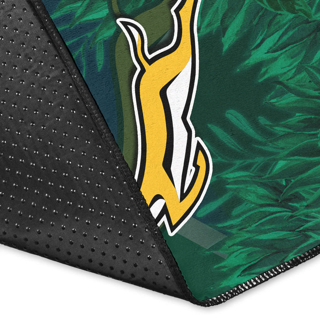 South Africa Rugby Area Rug Springboks King Protea Go Bokke LT13 - Wonder Print Shop