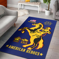 (Custom Personalised) Buffalo Soldiers Area Rug BSMC United States Army Simple Style - Wonder Print Shop