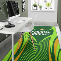 Pakistan Cricket Area Rug Green Shaheens Champion LT13 - Wonder Print Shop